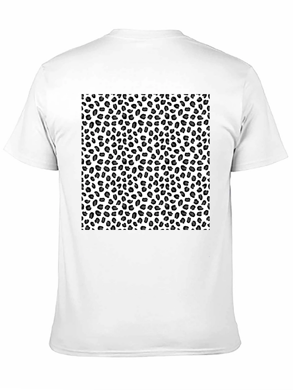 Leopard Print Tee - Black Casual T-Shirt