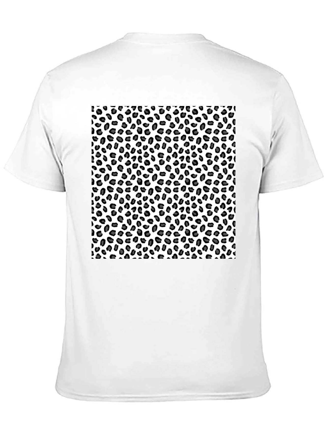 Leopard Print Tee - Black Casual T-Shirt