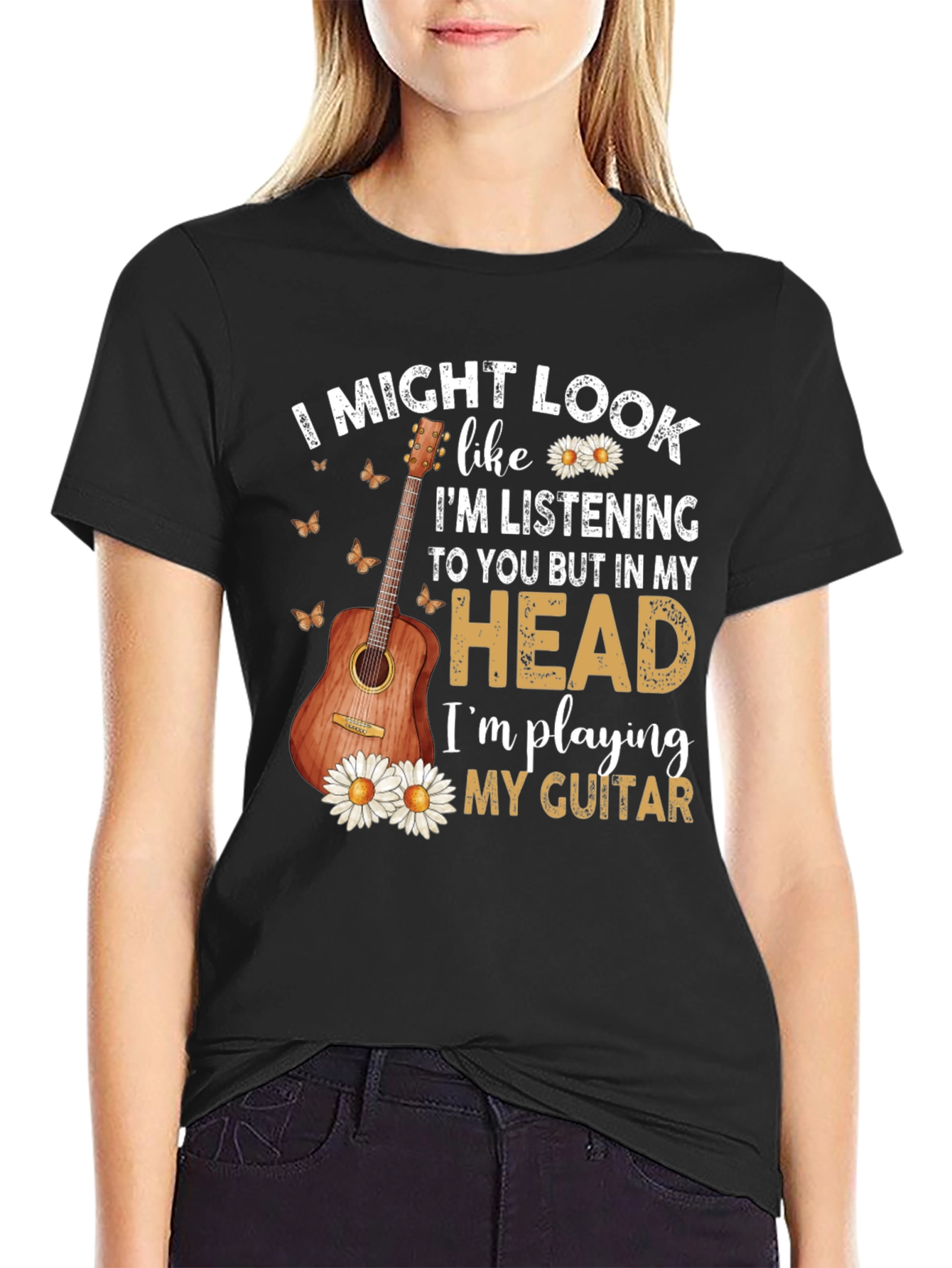 Guitar Player T-Shirt - Im Playing My Guitar In My Head