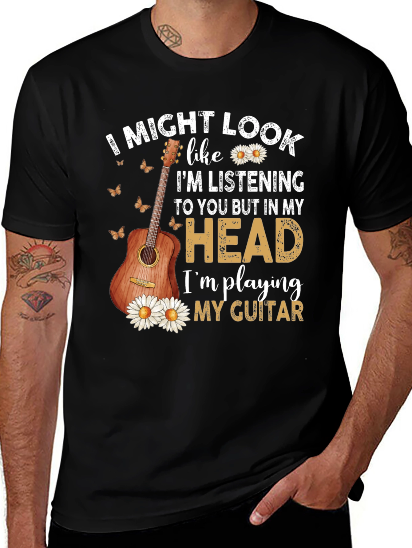 Guitar Player T-Shirt - Im Playing My Guitar In My Head