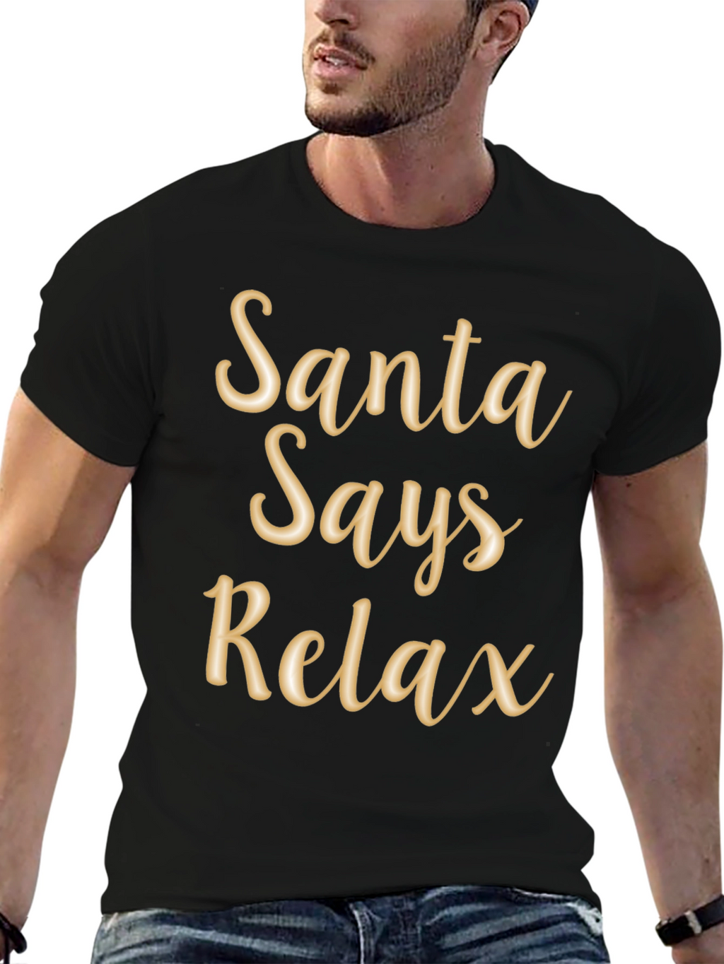 Santa Says Relax T-Shirt Holiday Tee