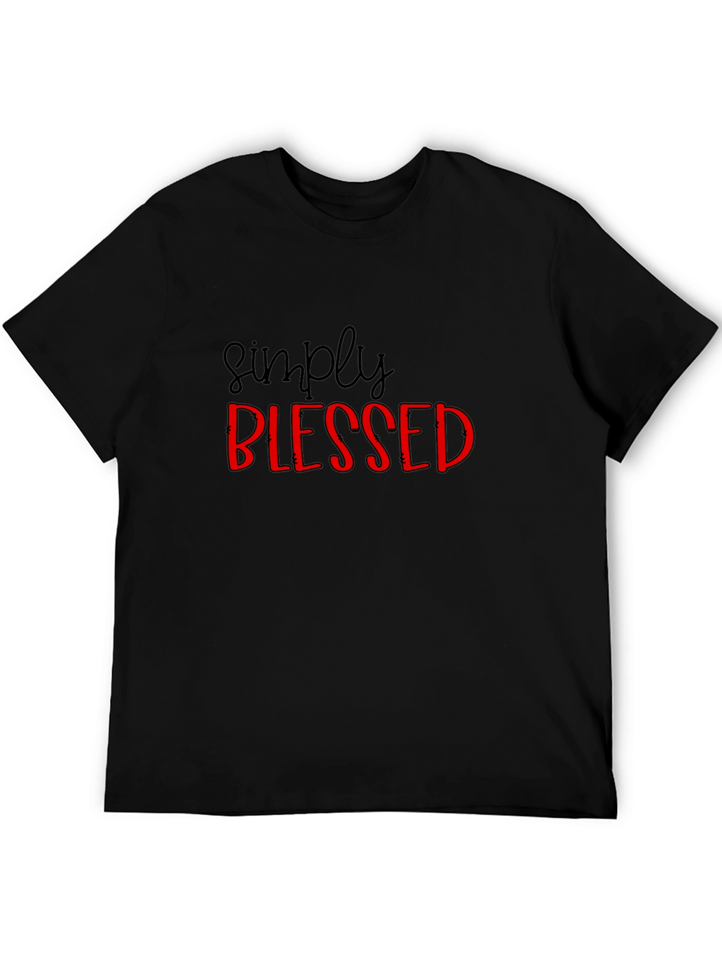 Simply Blessed Graphic Tee - Black