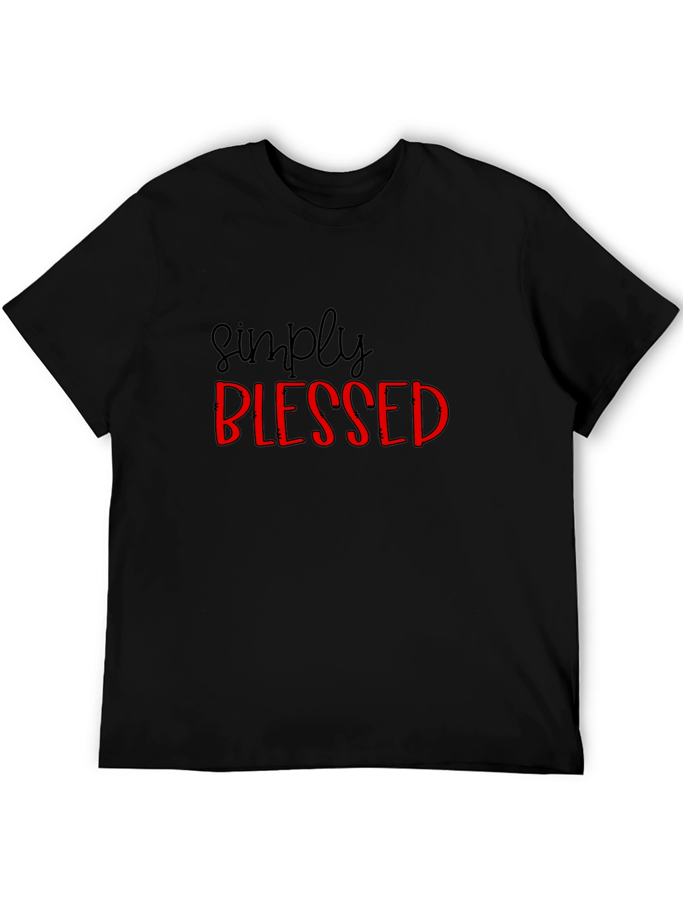 Simply Blessed Graphic Tee - Black
