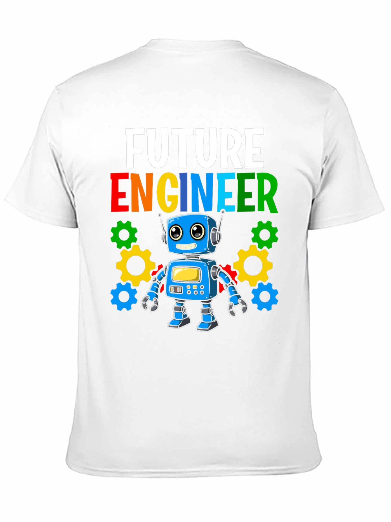 Future Engineer Kids T-Shirt Robot Graphic Tee