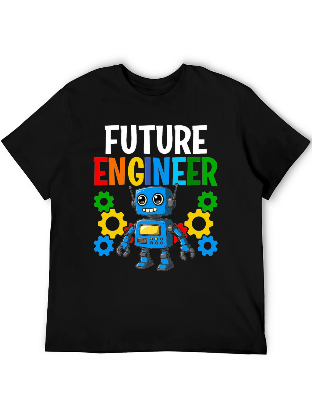 Future Engineer Kids T-Shirt Robot Graphic Tee