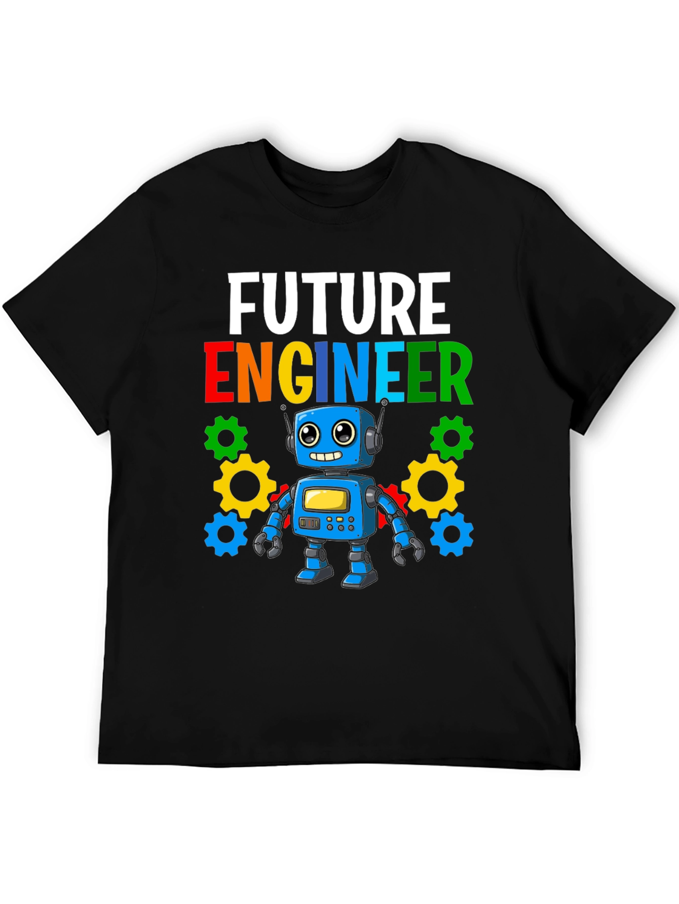 Future Engineer Kids T-Shirt Robot Graphic Tee