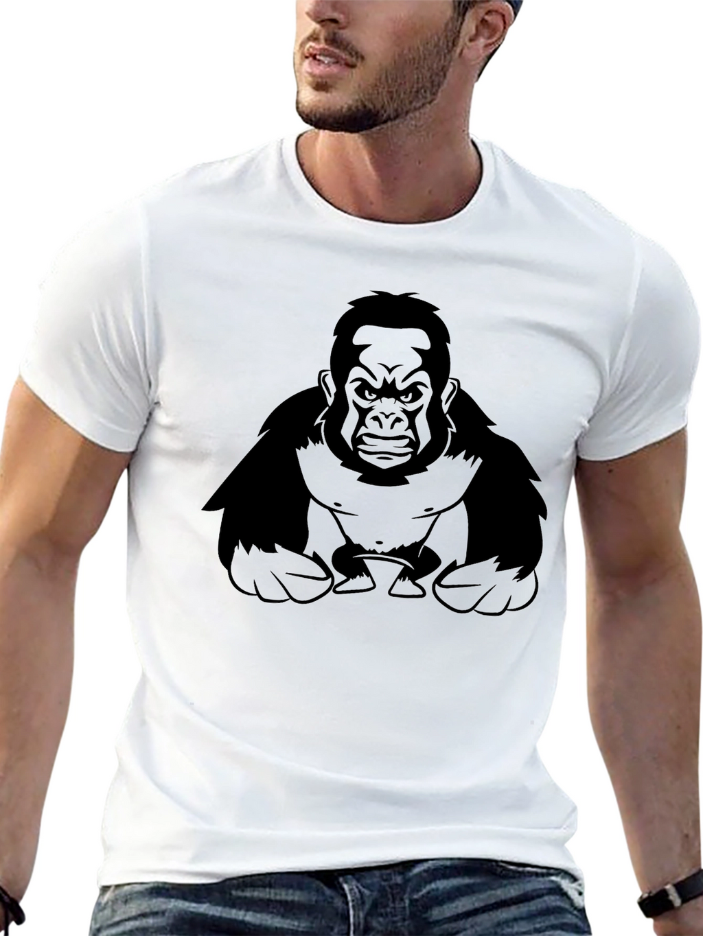 Gorilla Graphic T-Shirt - Black