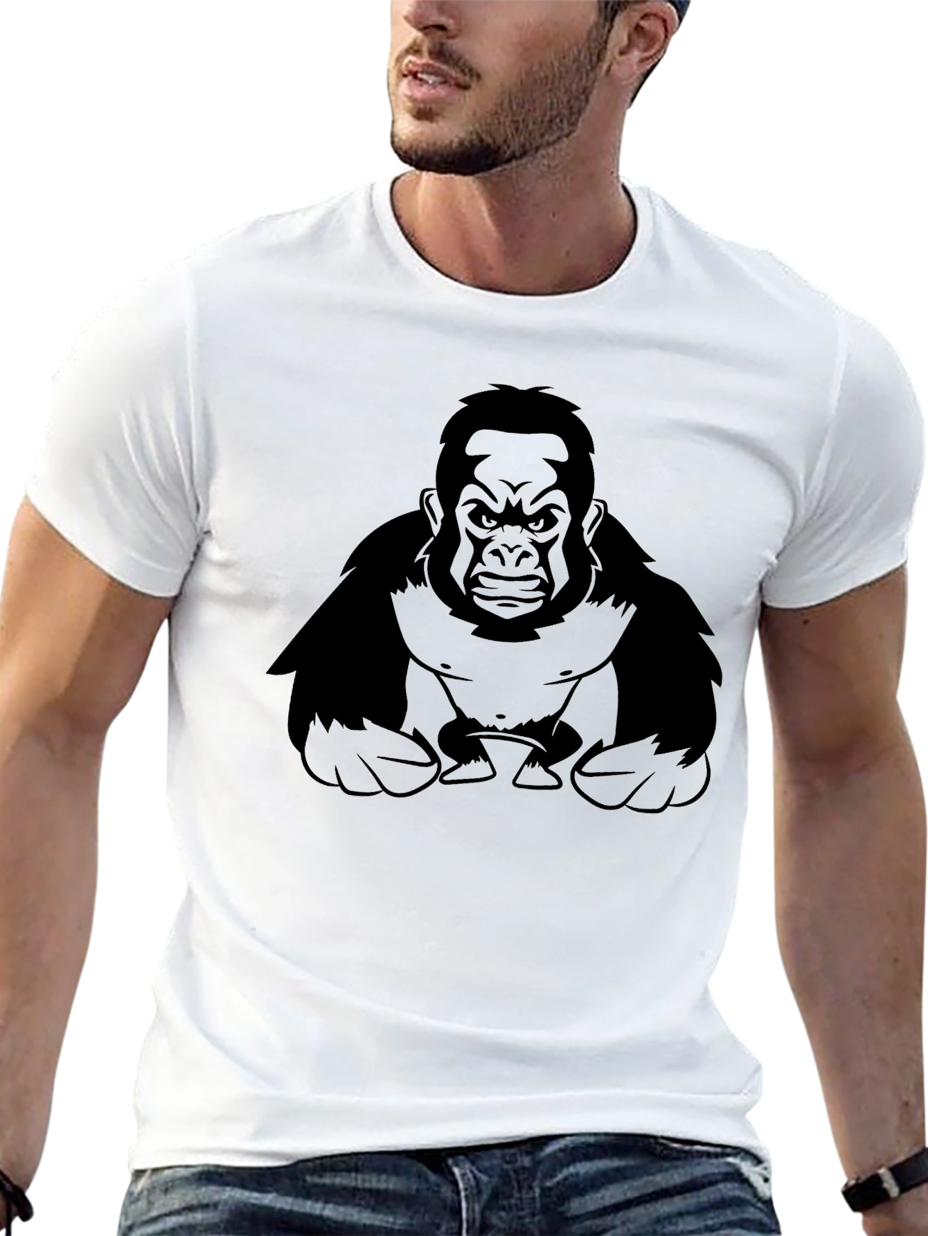 Gorilla Graphic T-Shirt - Black