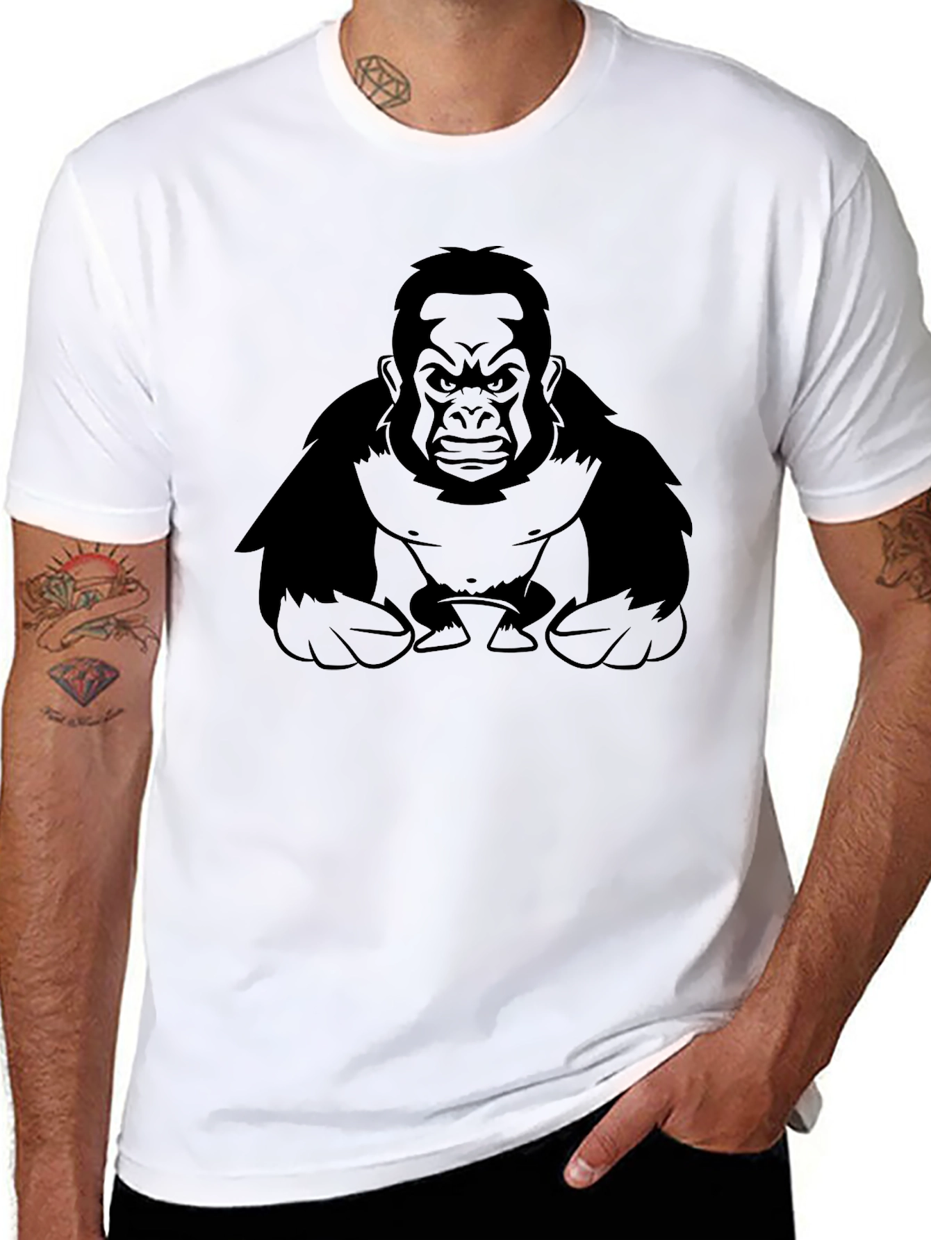 Gorilla Graphic T-Shirt - Black