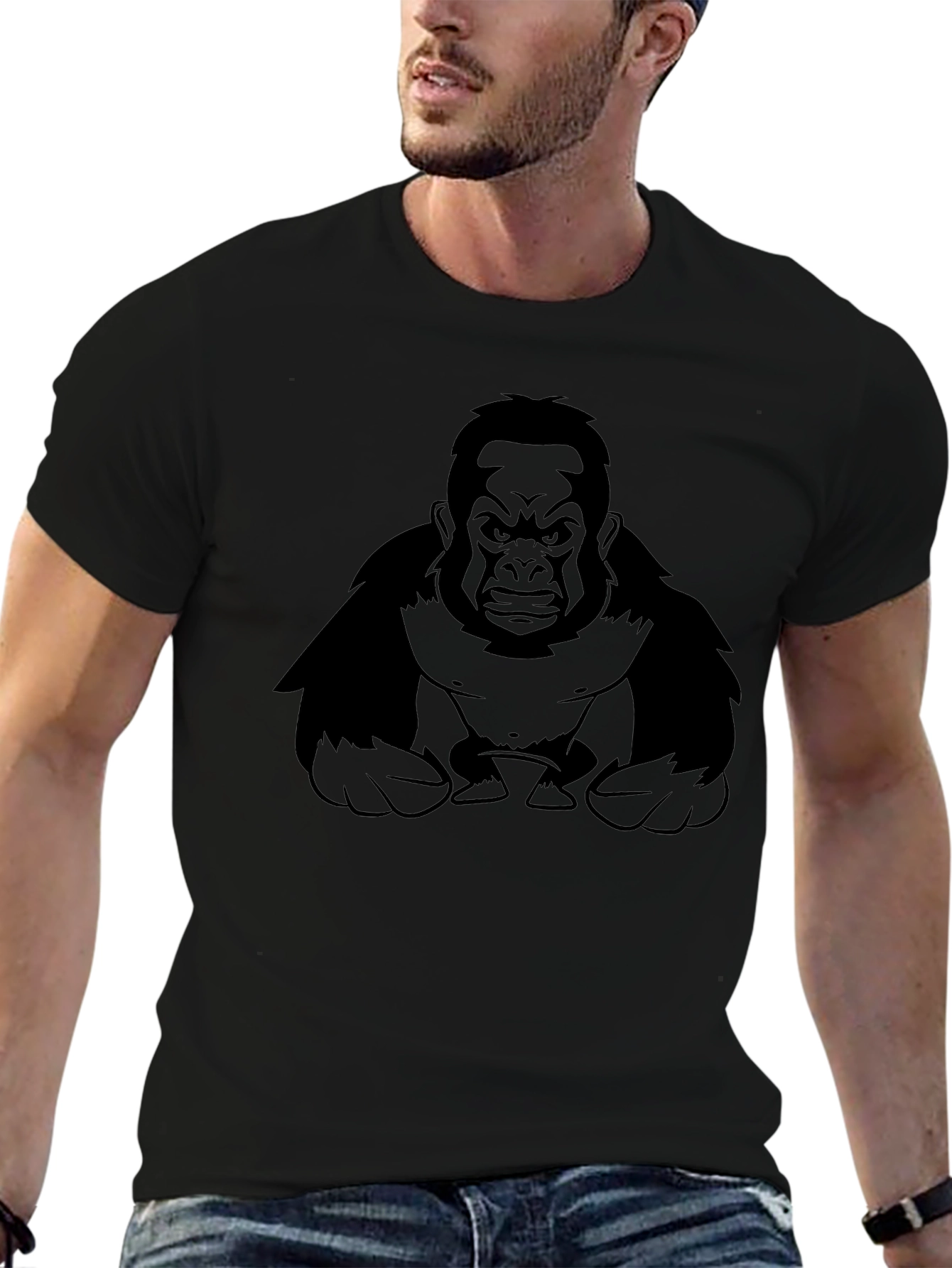 Gorilla Graphic T-Shirt - Black