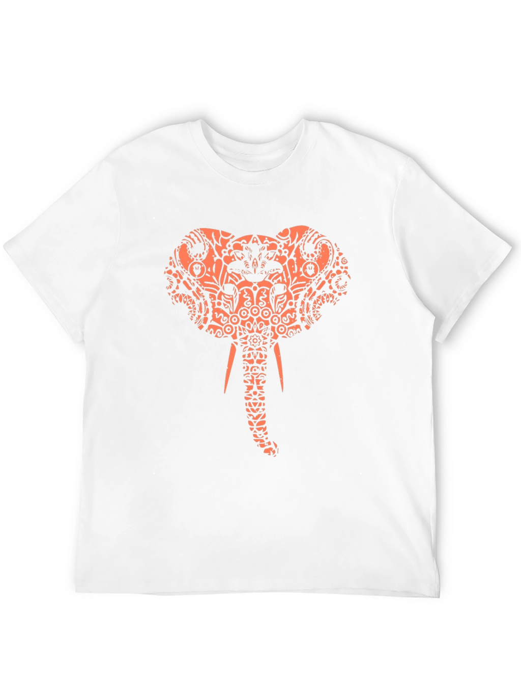 Elephant Print Black T-Shirt
