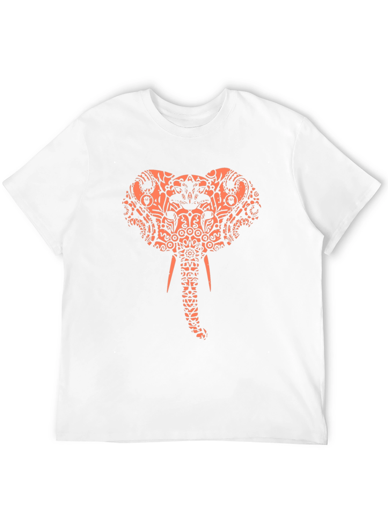 Elephant Print Black T-Shirt