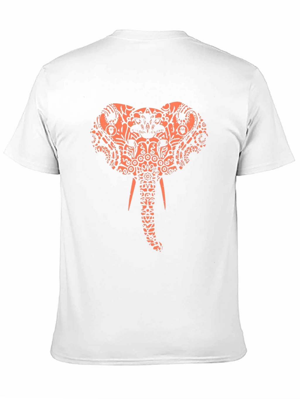 Elephant Print Black T-Shirt