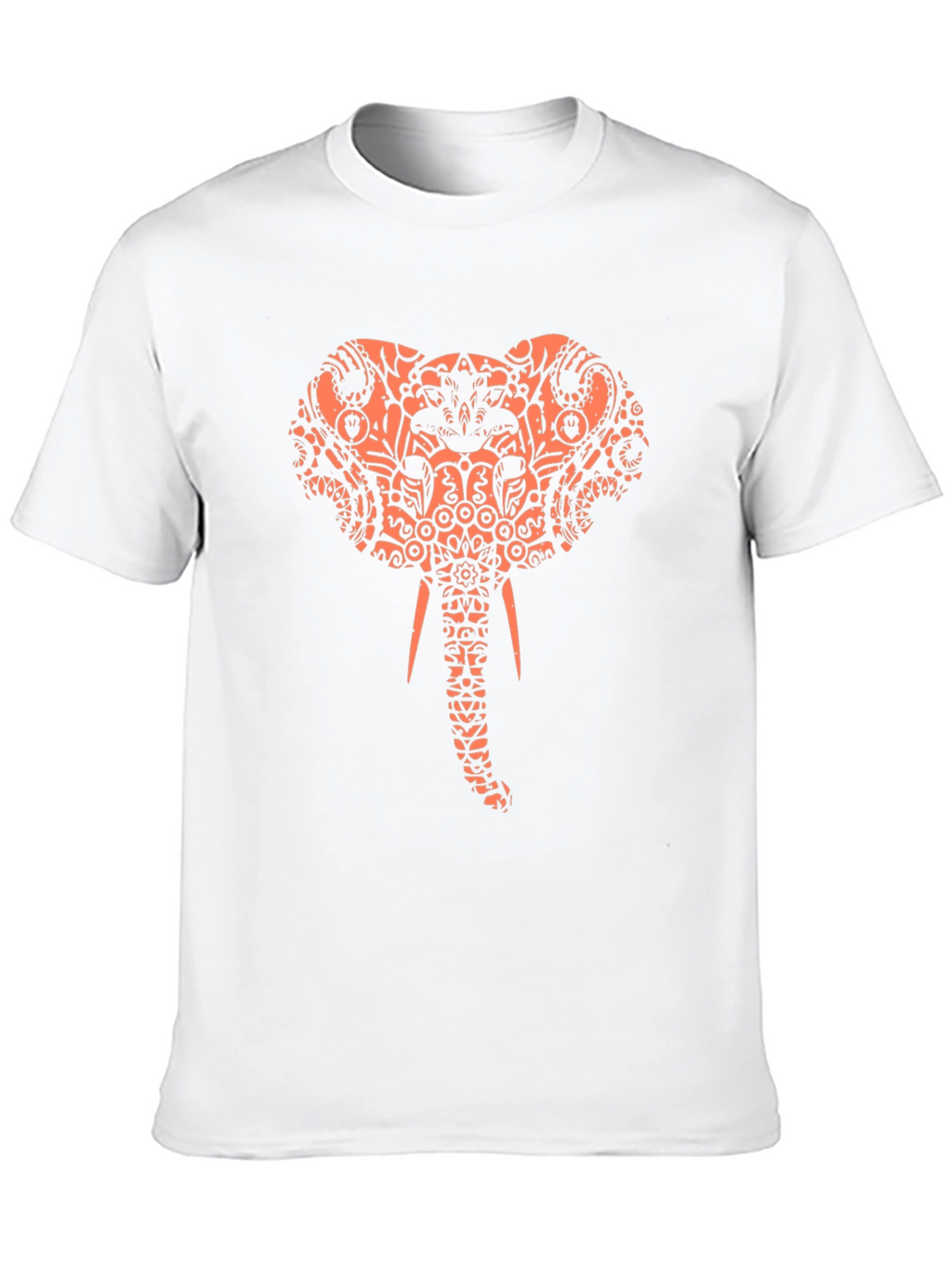 Elephant Print Black T-Shirt