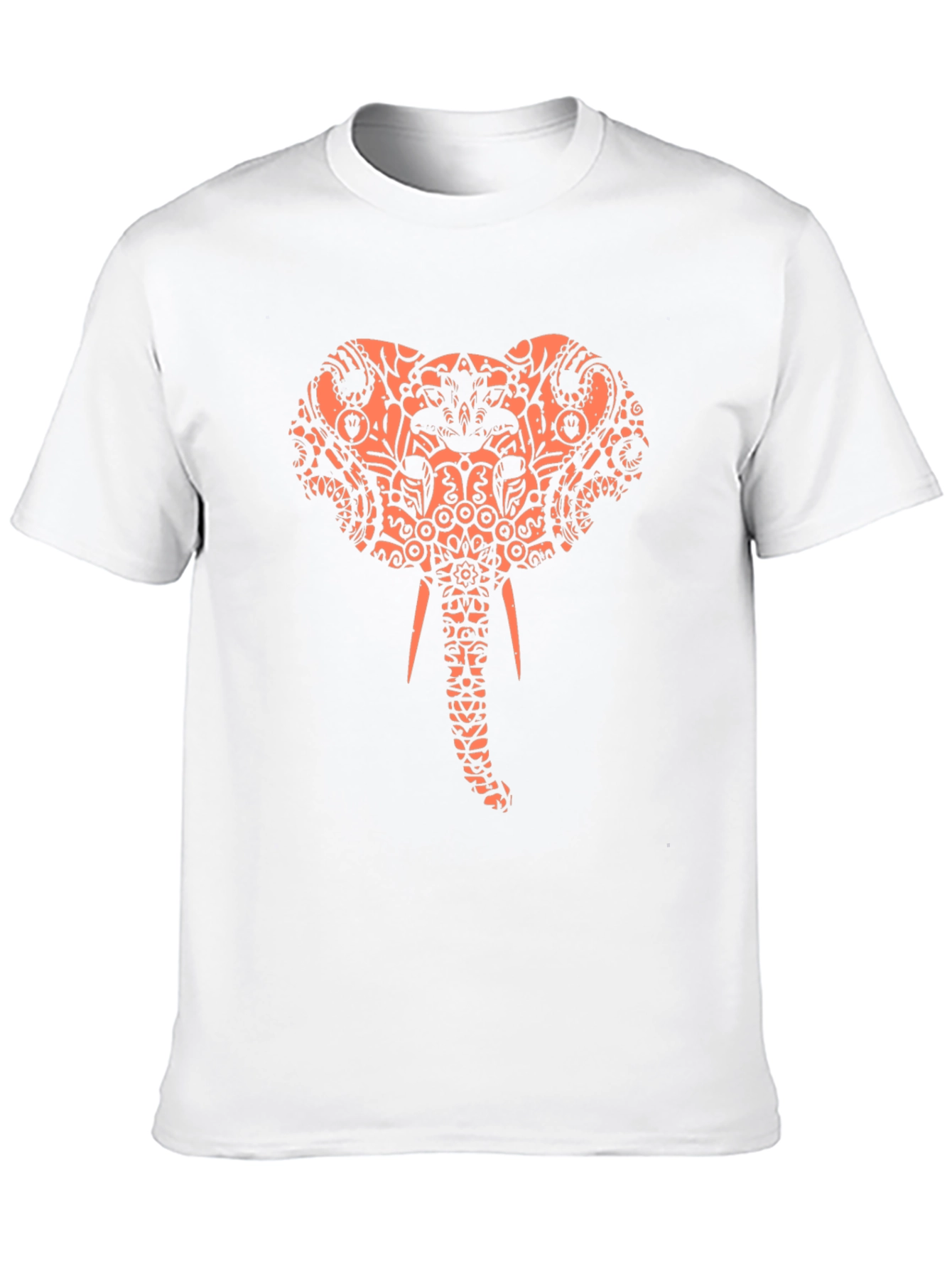Elephant Print Black T-Shirt