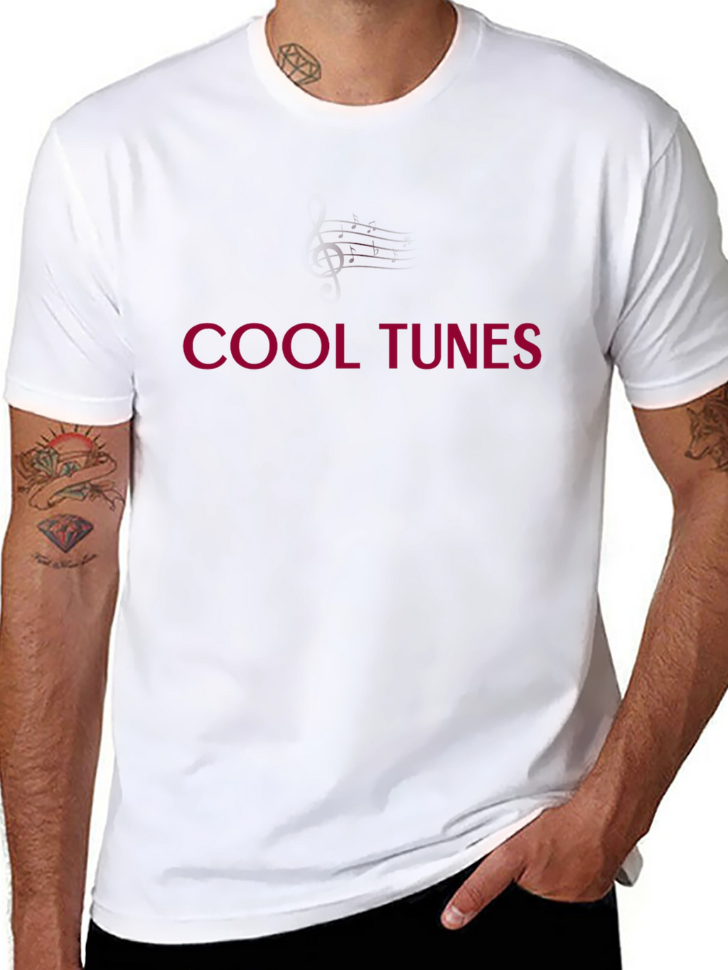 Cool Tunes Black Graphic Tee Shirt