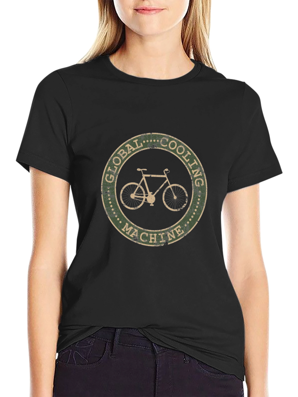 Global Cooling Machine Black T-Shirt