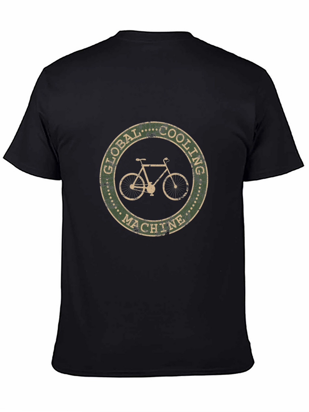 Global Cooling Machine Black T-Shirt