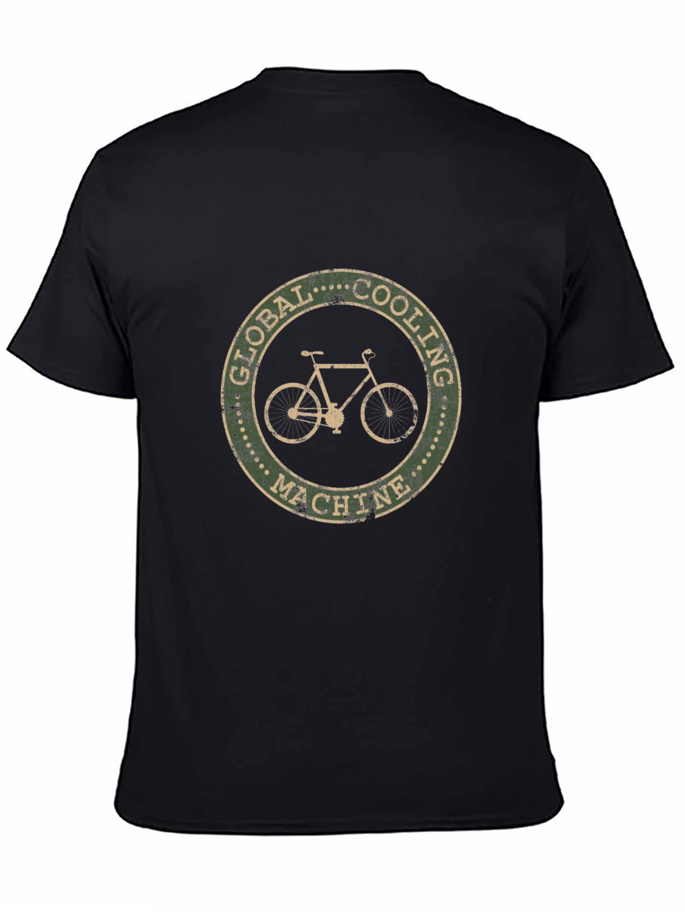 Global Cooling Machine Black T-Shirt