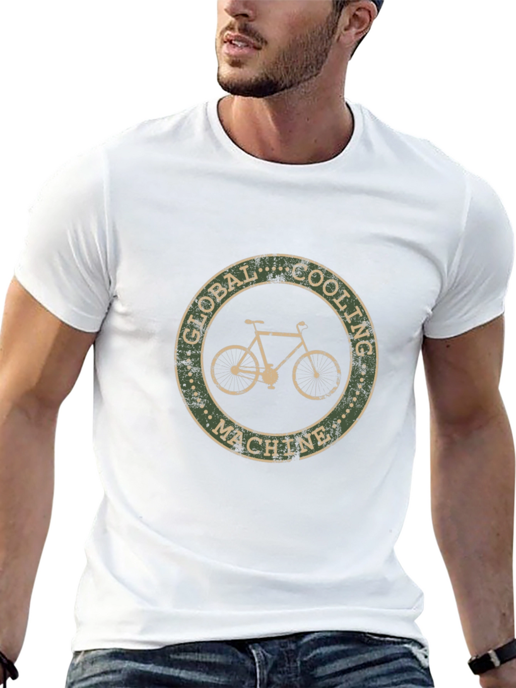 Global Cooling Machine Black T-Shirt