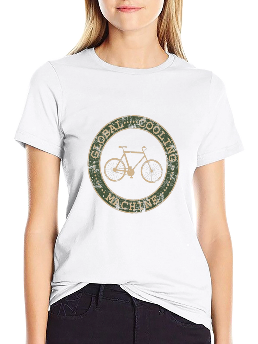 Global Cooling Machine Black T-Shirt