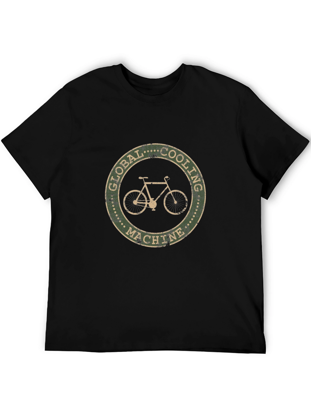 Global Cooling Machine Black T-Shirt