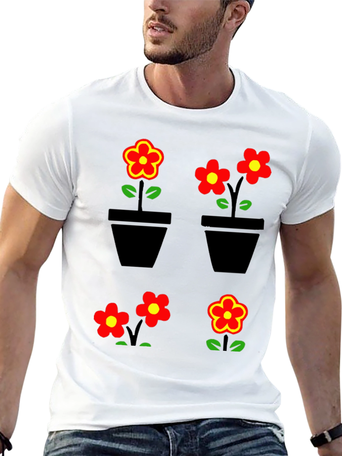 Floral Graphic T-Shirt - Trendy Comfortable
