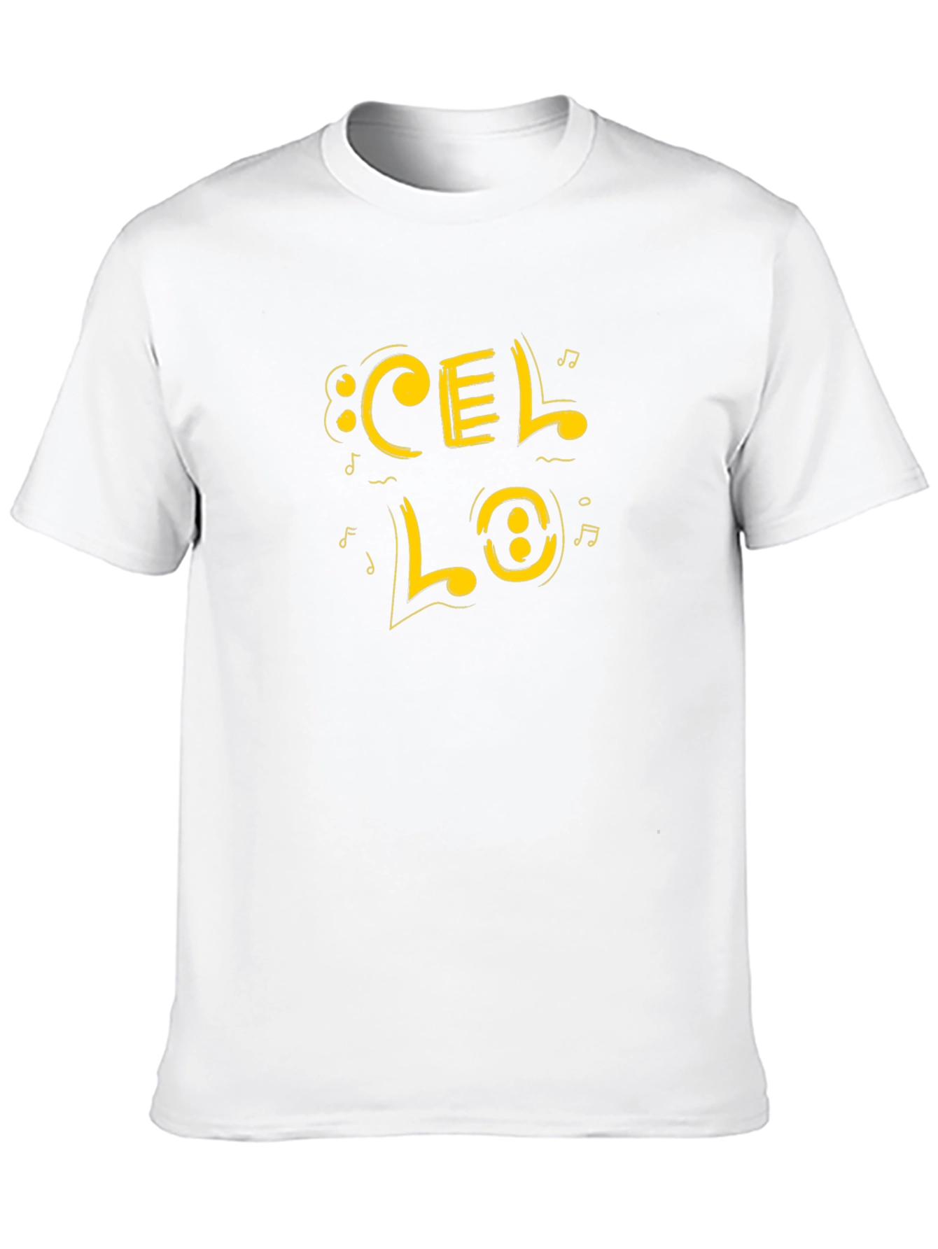 Cello Music Graphic Tee - Black Cotton Blend