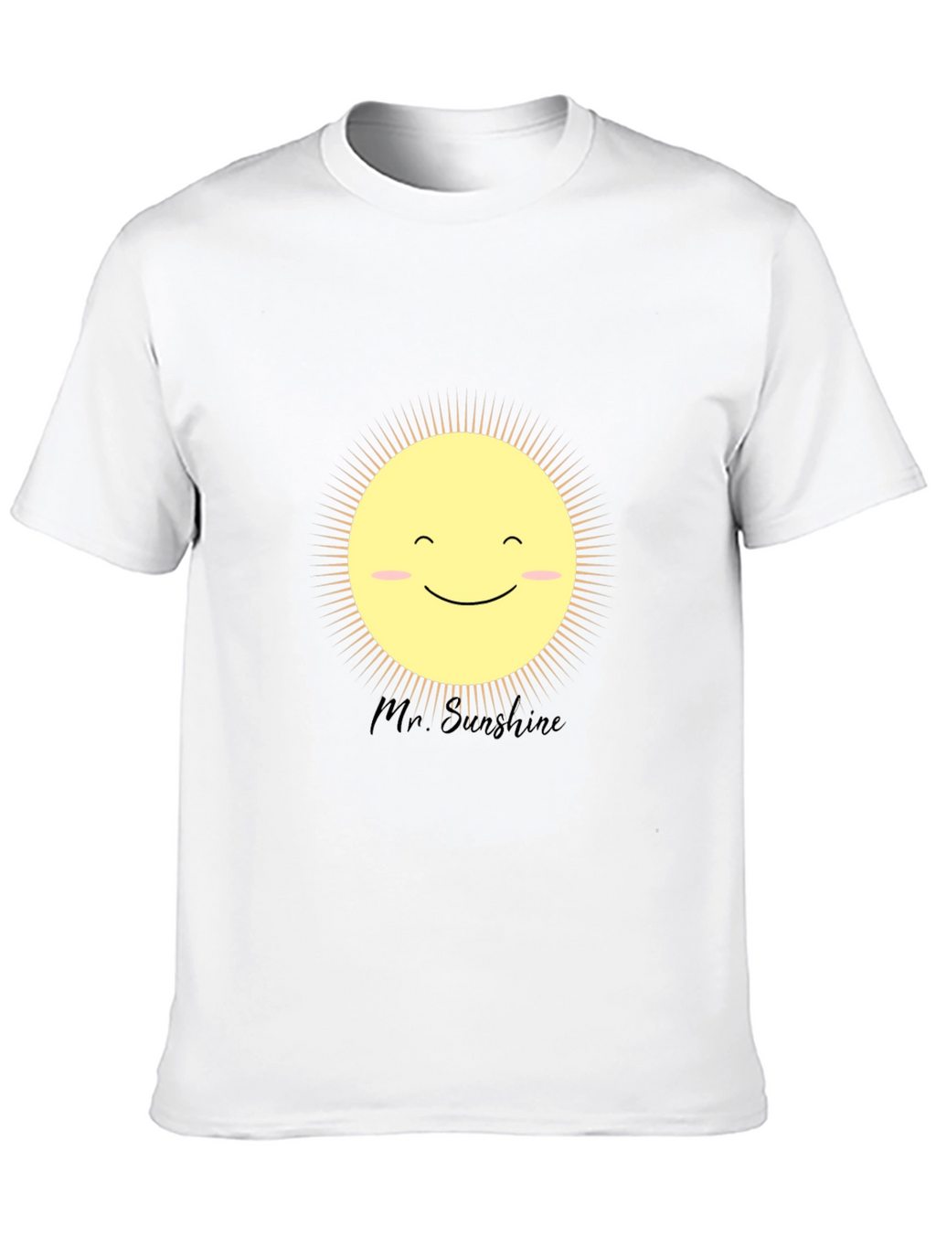 Mr. Sunshine Graphic Tee - Black Cotton T-Shirt