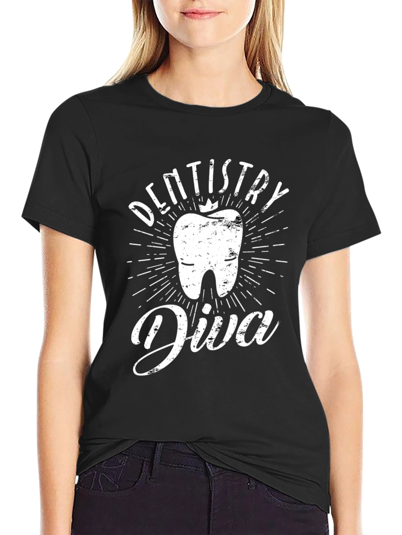 Dentistry Diva Black T-Shirt