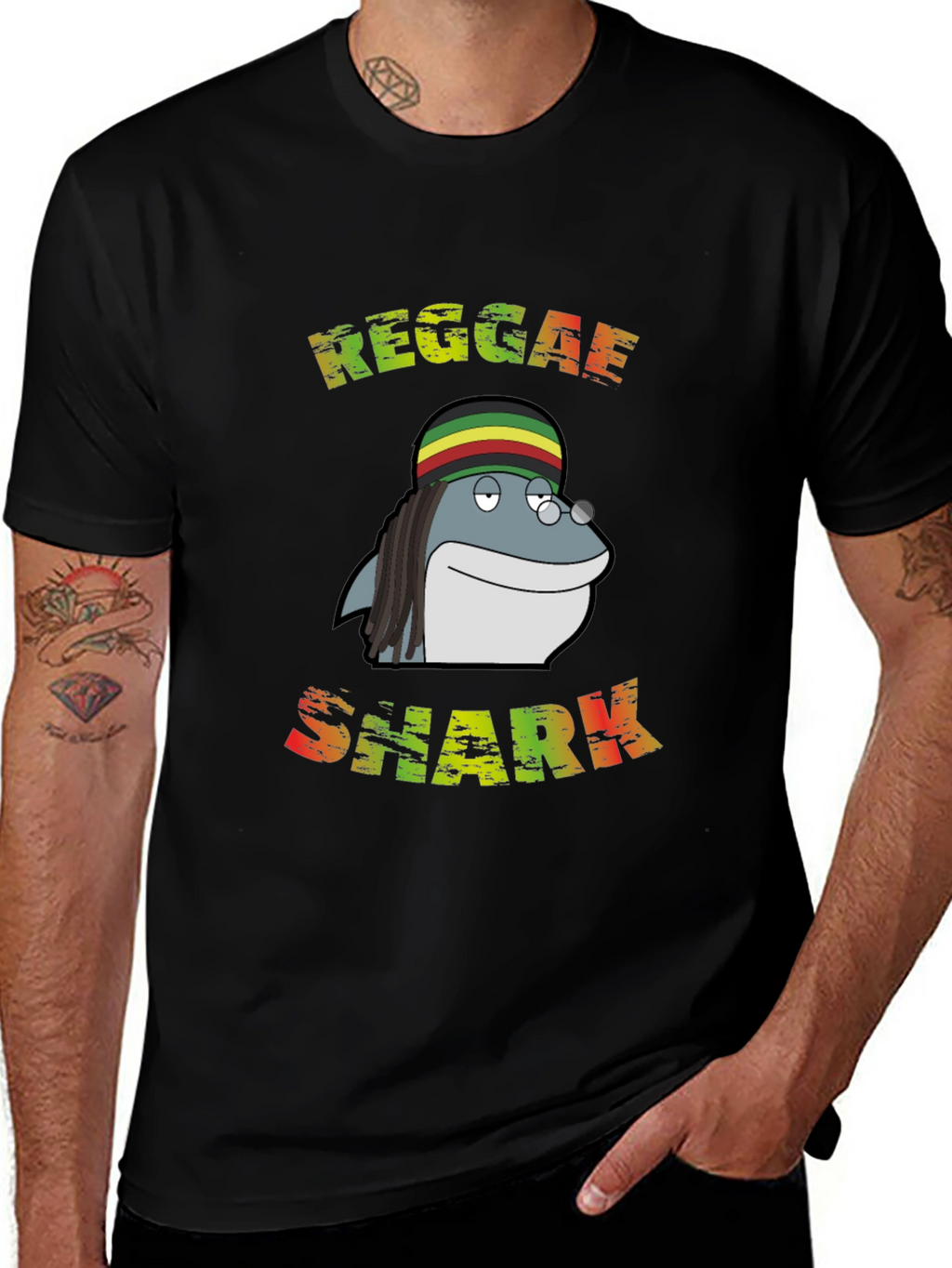 Reggae Shark Graphic T-Shirt