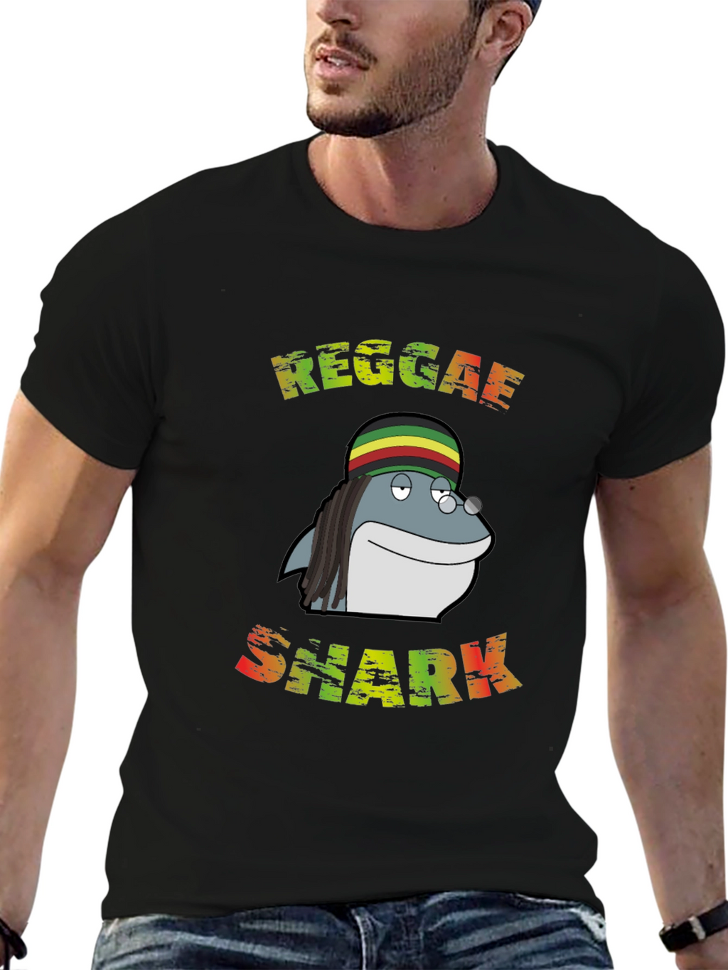 Reggae Shark Graphic T-Shirt