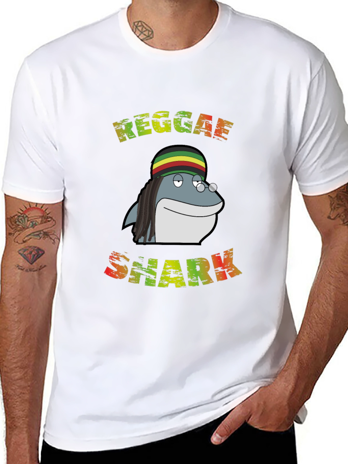 Reggae Shark Graphic T-Shirt