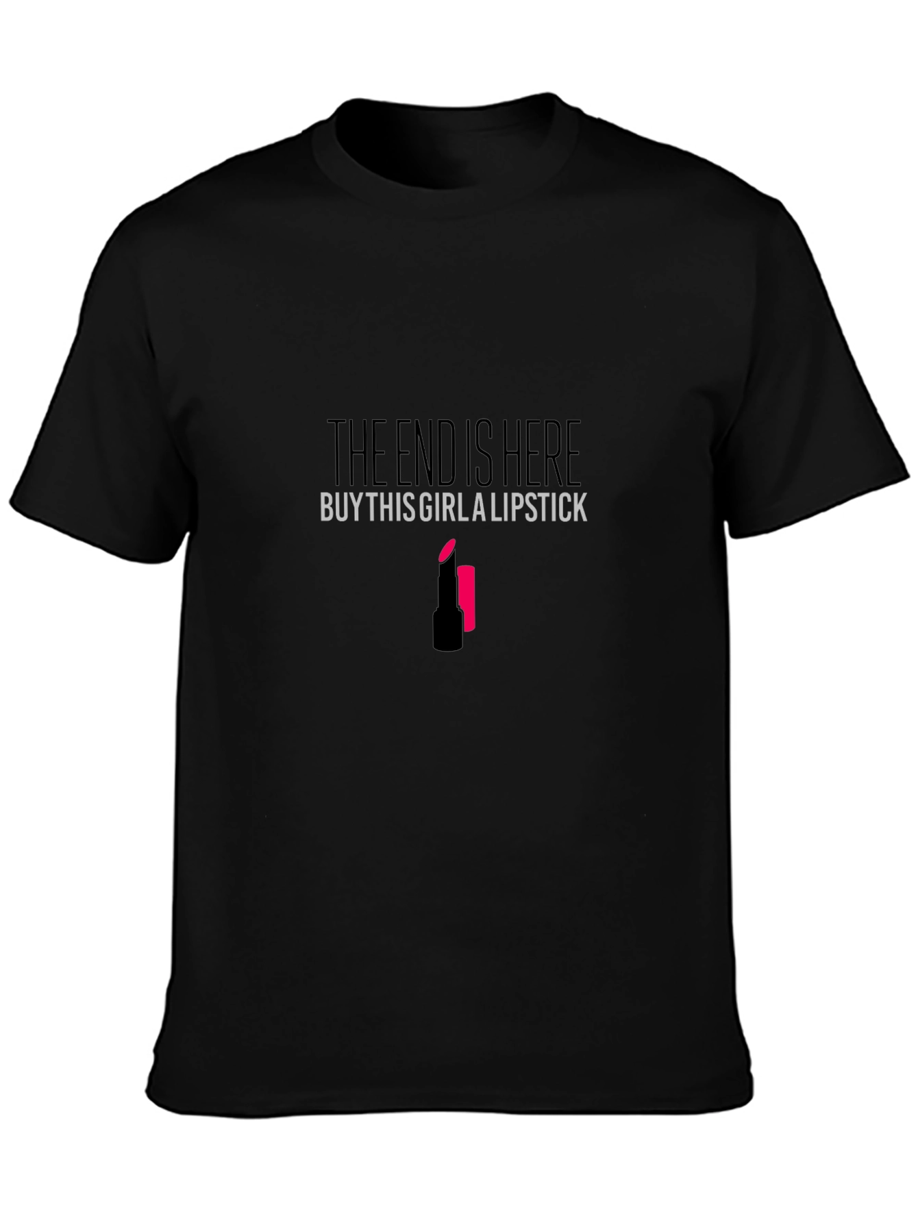 The End is Here Lipstick Graphic T-Shirt