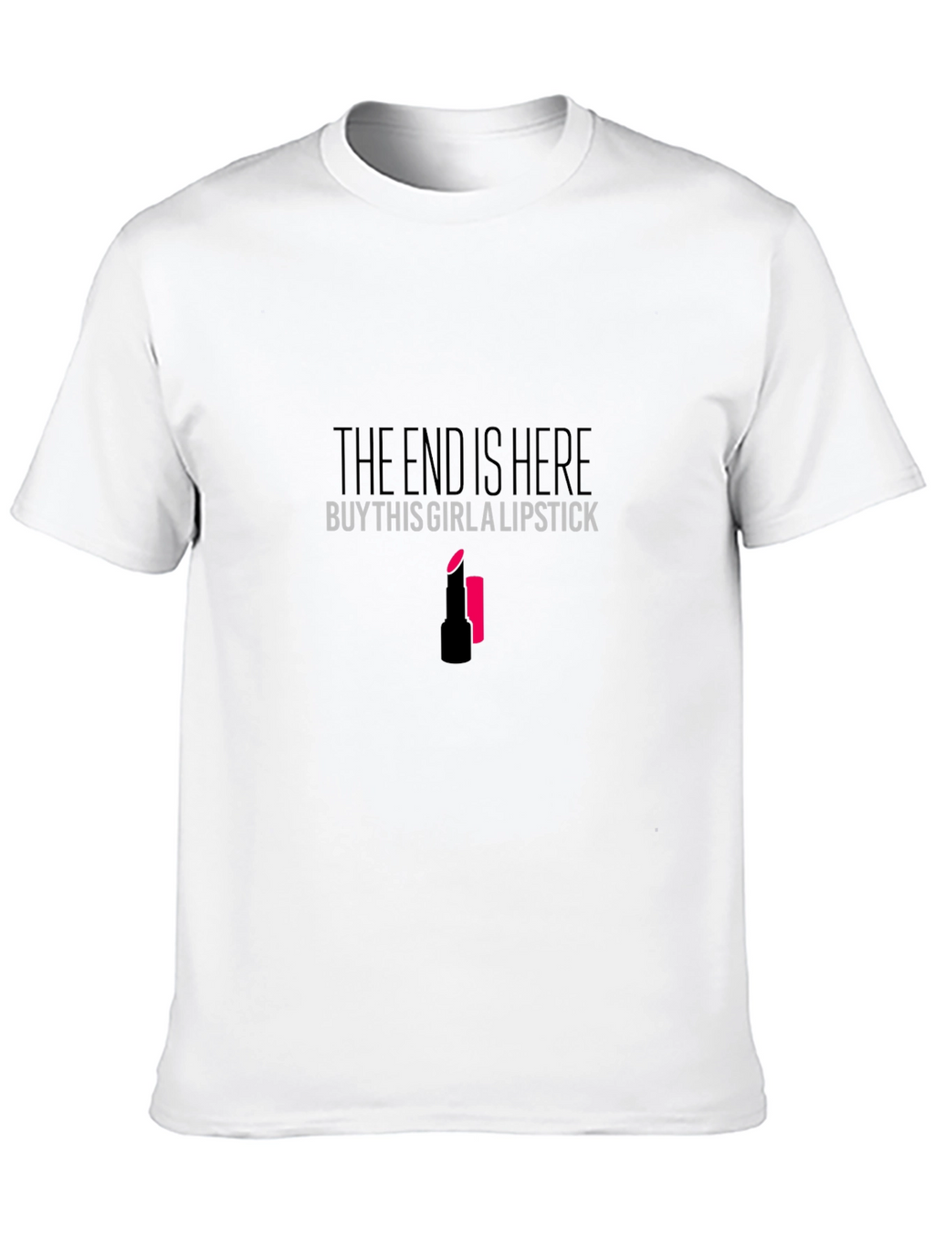 The End is Here Lipstick Graphic T-Shirt
