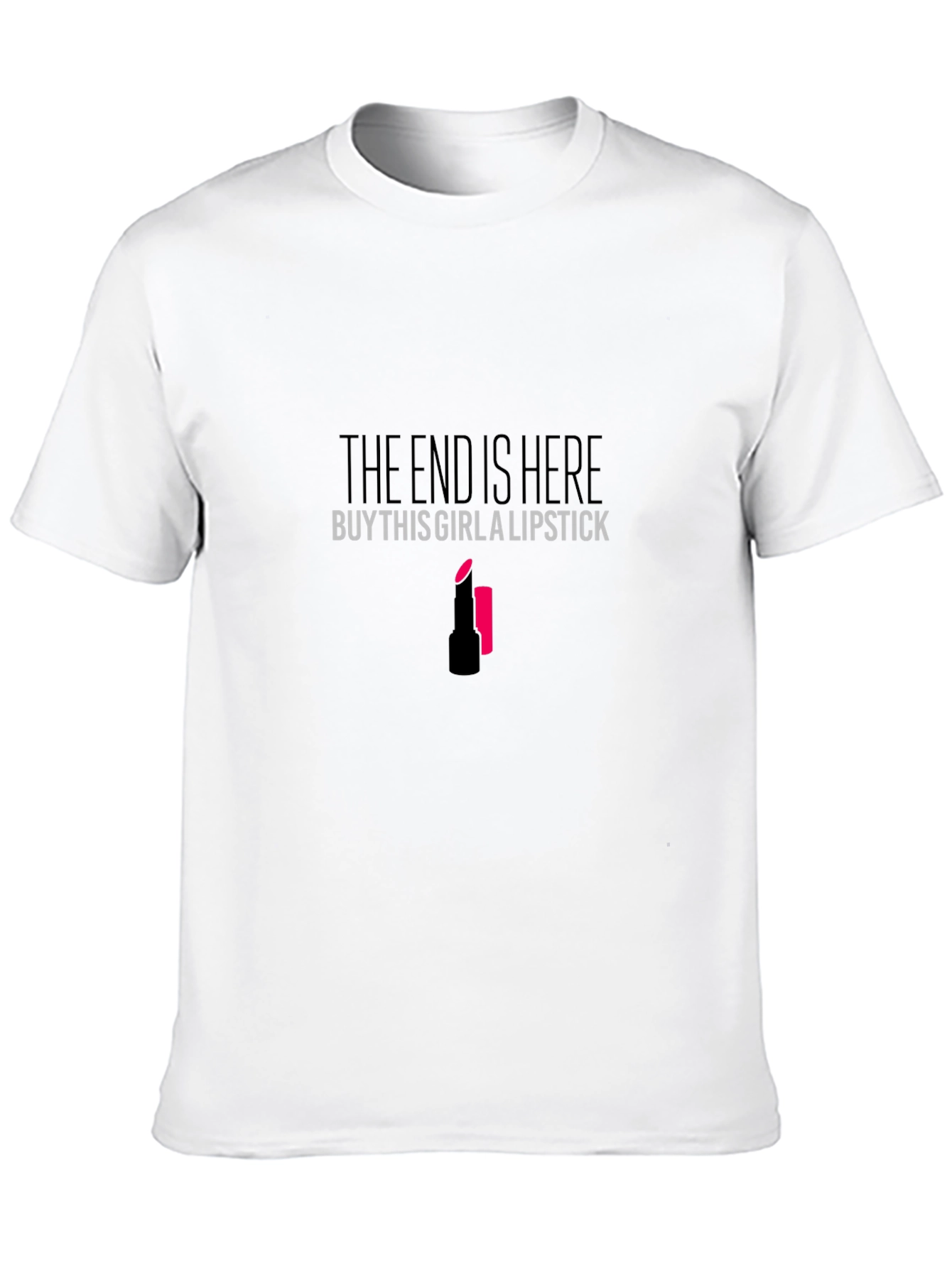 The End is Here Lipstick Graphic T-Shirt