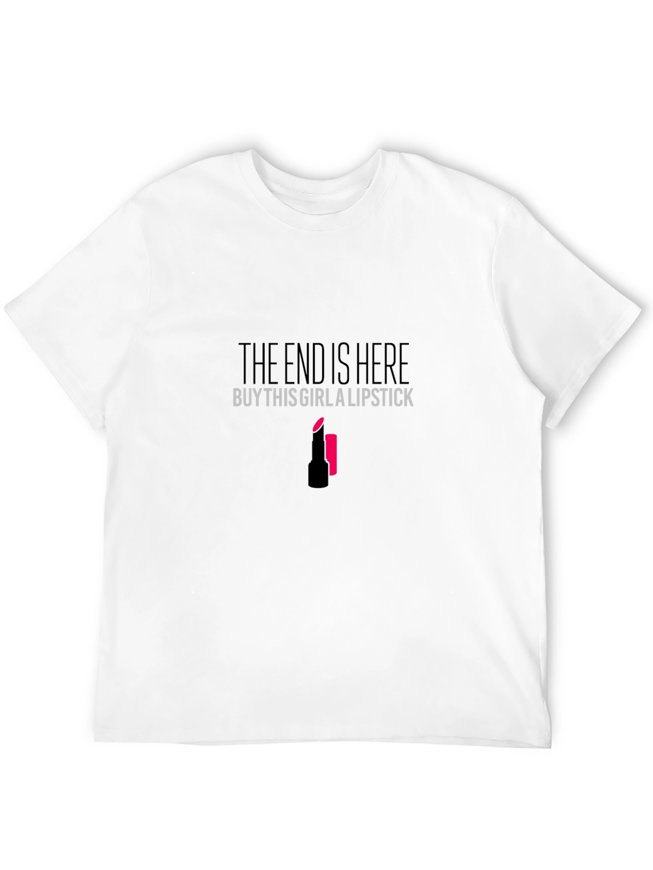 The End is Here Lipstick Graphic T-Shirt