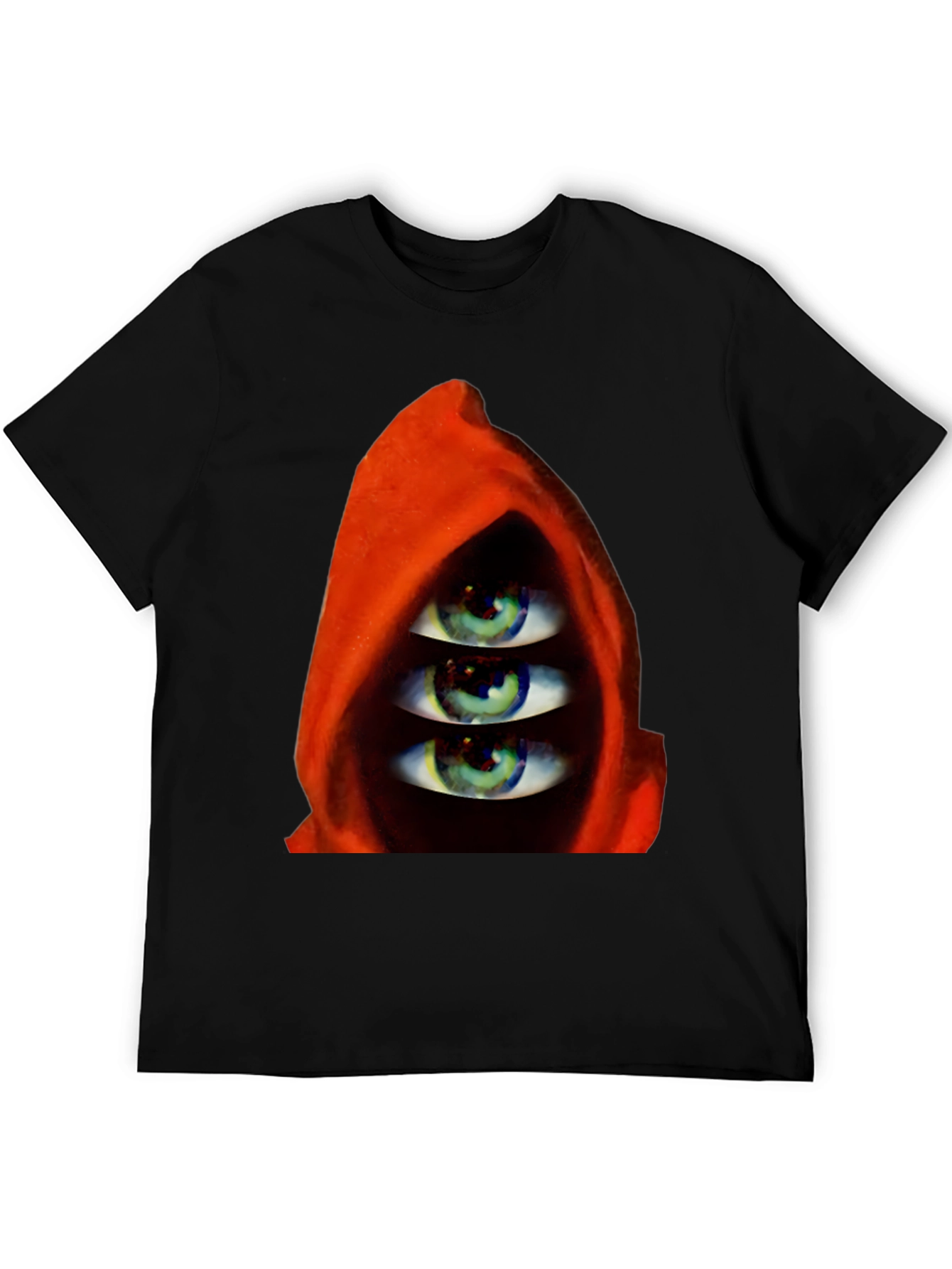 Three Eyes in Hooded Red Robe T-Shirt