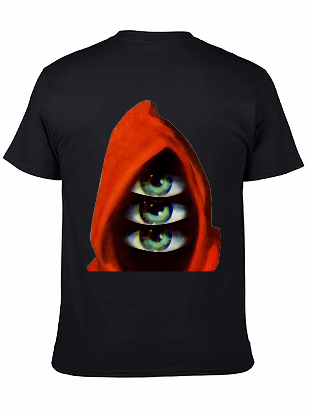 Three Eyes in Hooded Red Robe T-Shirt