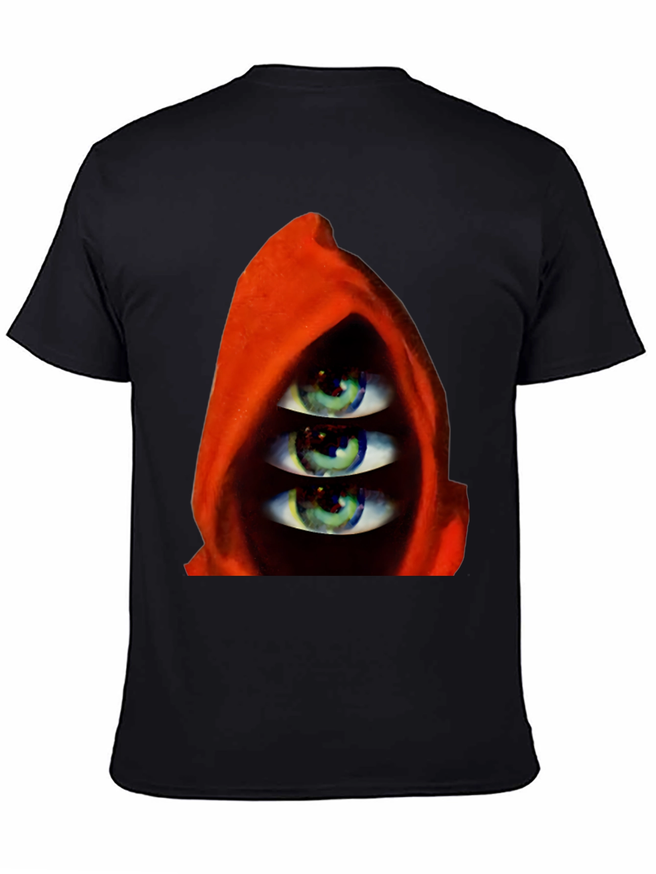 Three Eyes in Hooded Red Robe T-Shirt