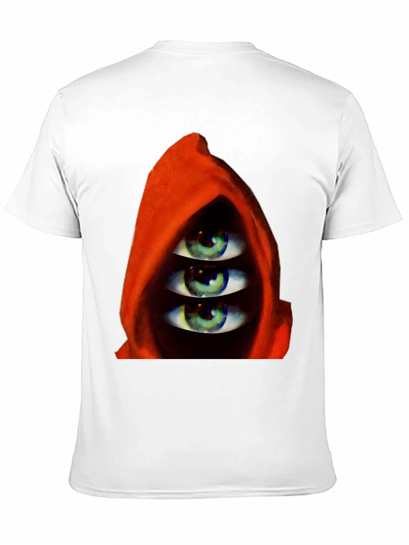 Three Eyes in Hooded Red Robe T-Shirt