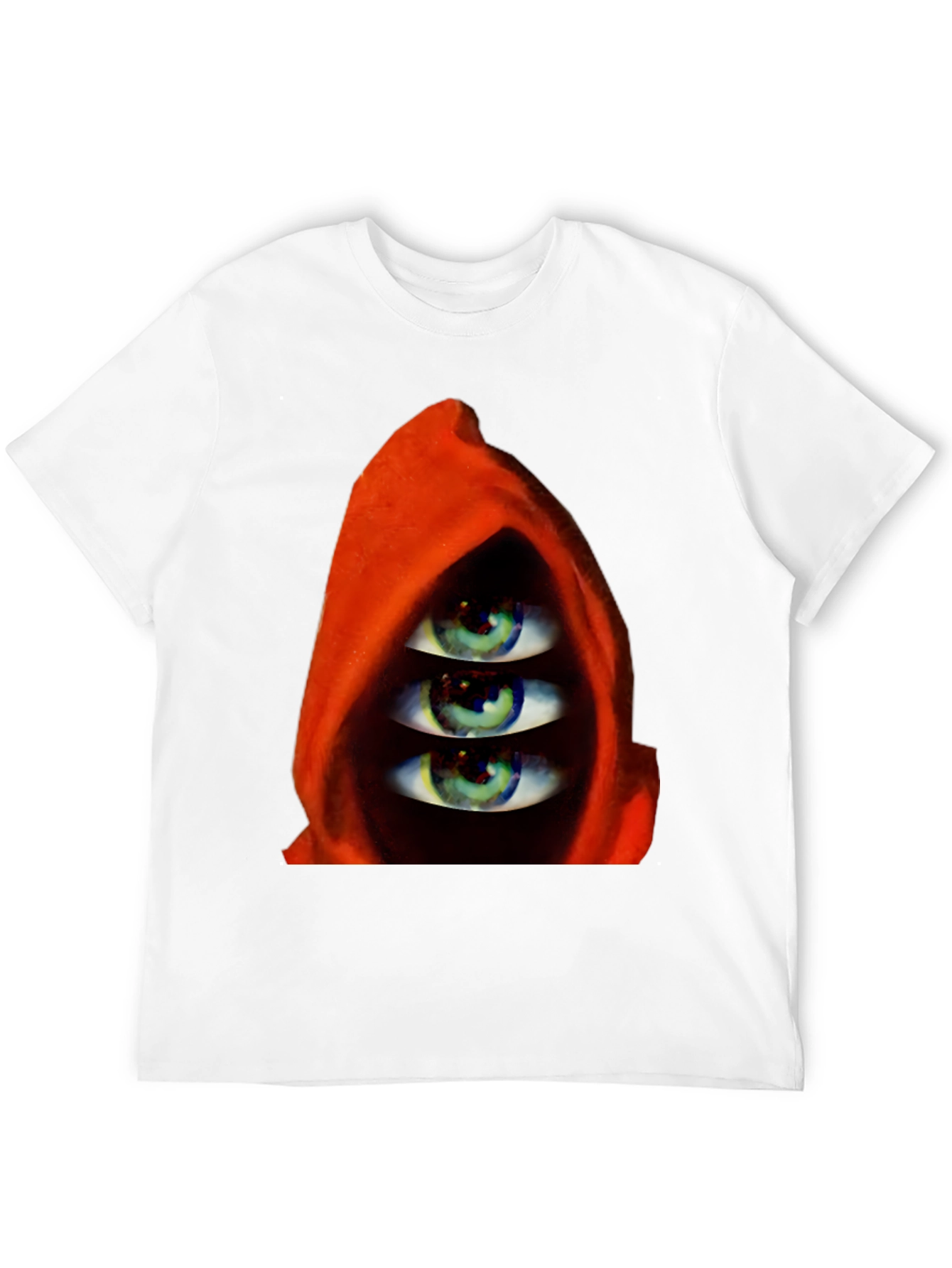 Three Eyes in Hooded Red Robe T-Shirt