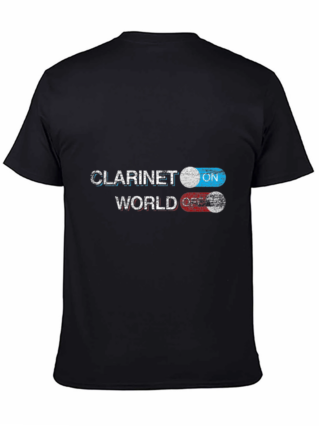 Clarinet World On/Off T-Shirt - Musician Novelty Tee