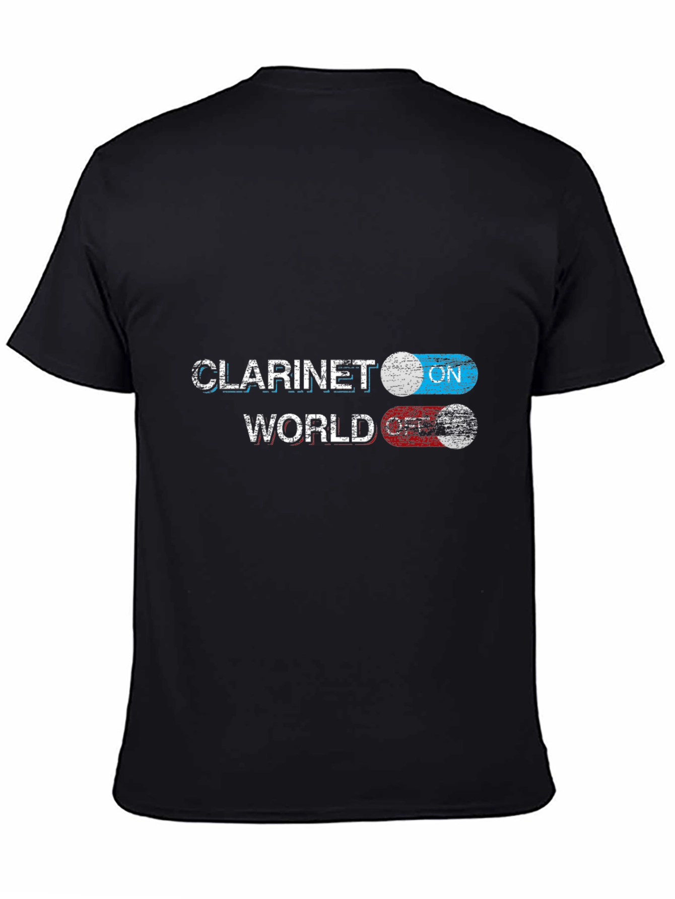Clarinet World On/Off T-Shirt - Musician Novelty Tee