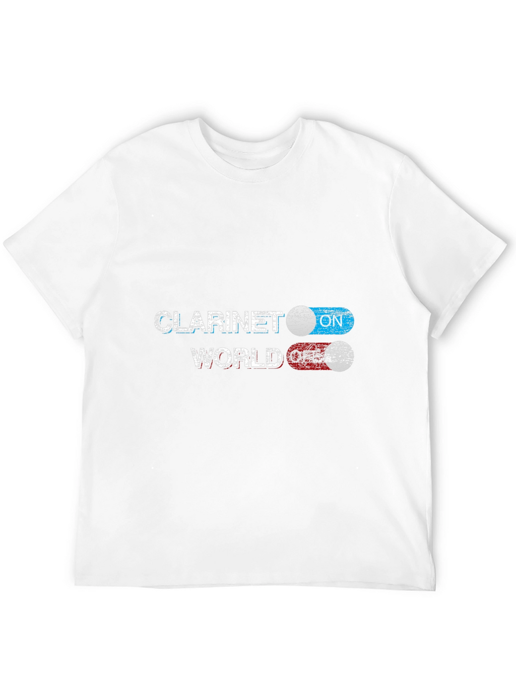 Clarinet World On/Off T-Shirt - Musician Novelty Tee