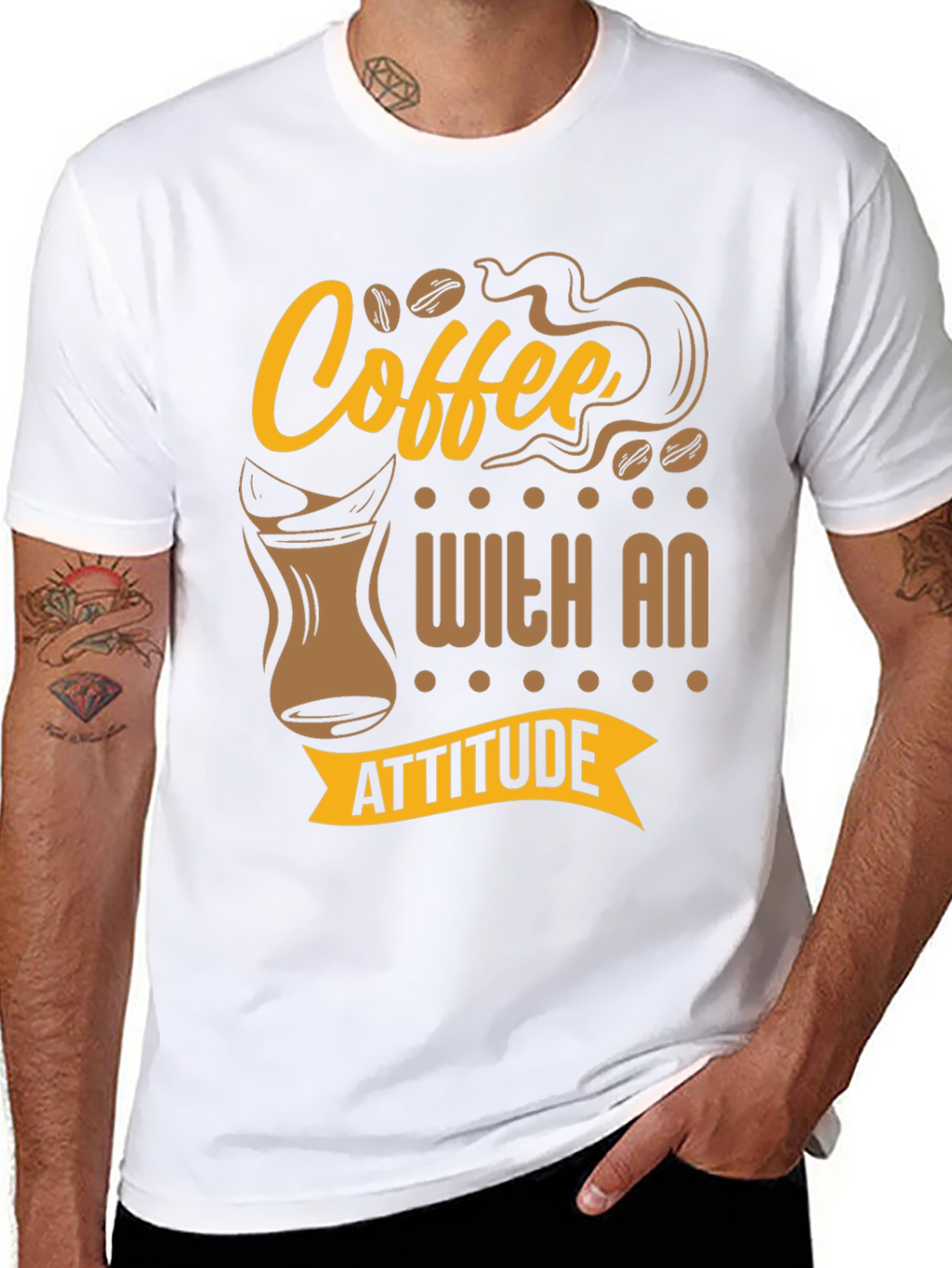 Coffee With An Attitude Graphic T-Shirt