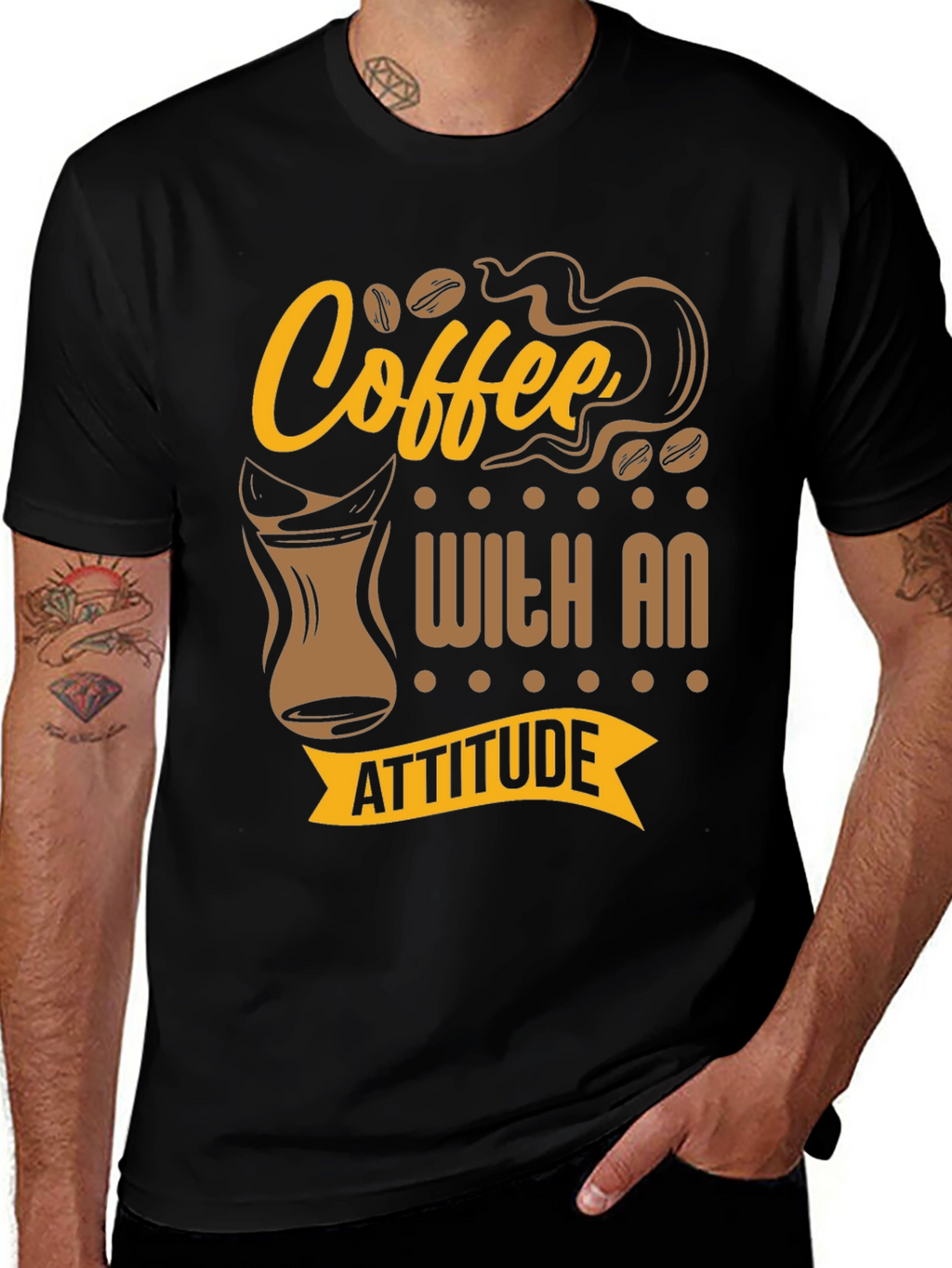 Coffee With An Attitude Graphic T-Shirt