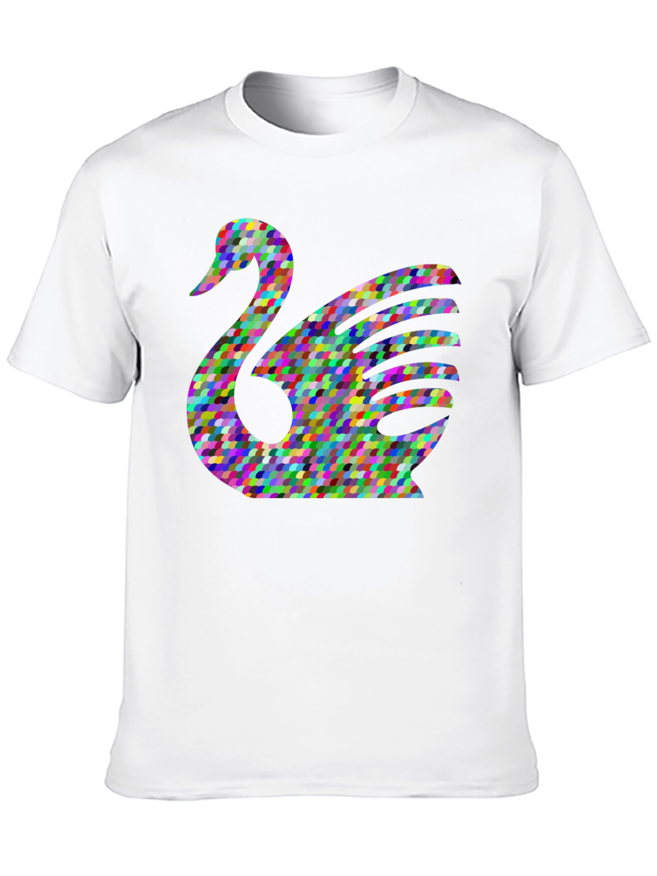 Abstract Swan Graphic T-Shirt