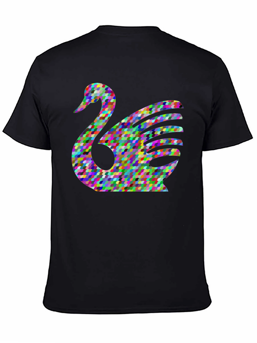 Abstract Swan Graphic T-Shirt