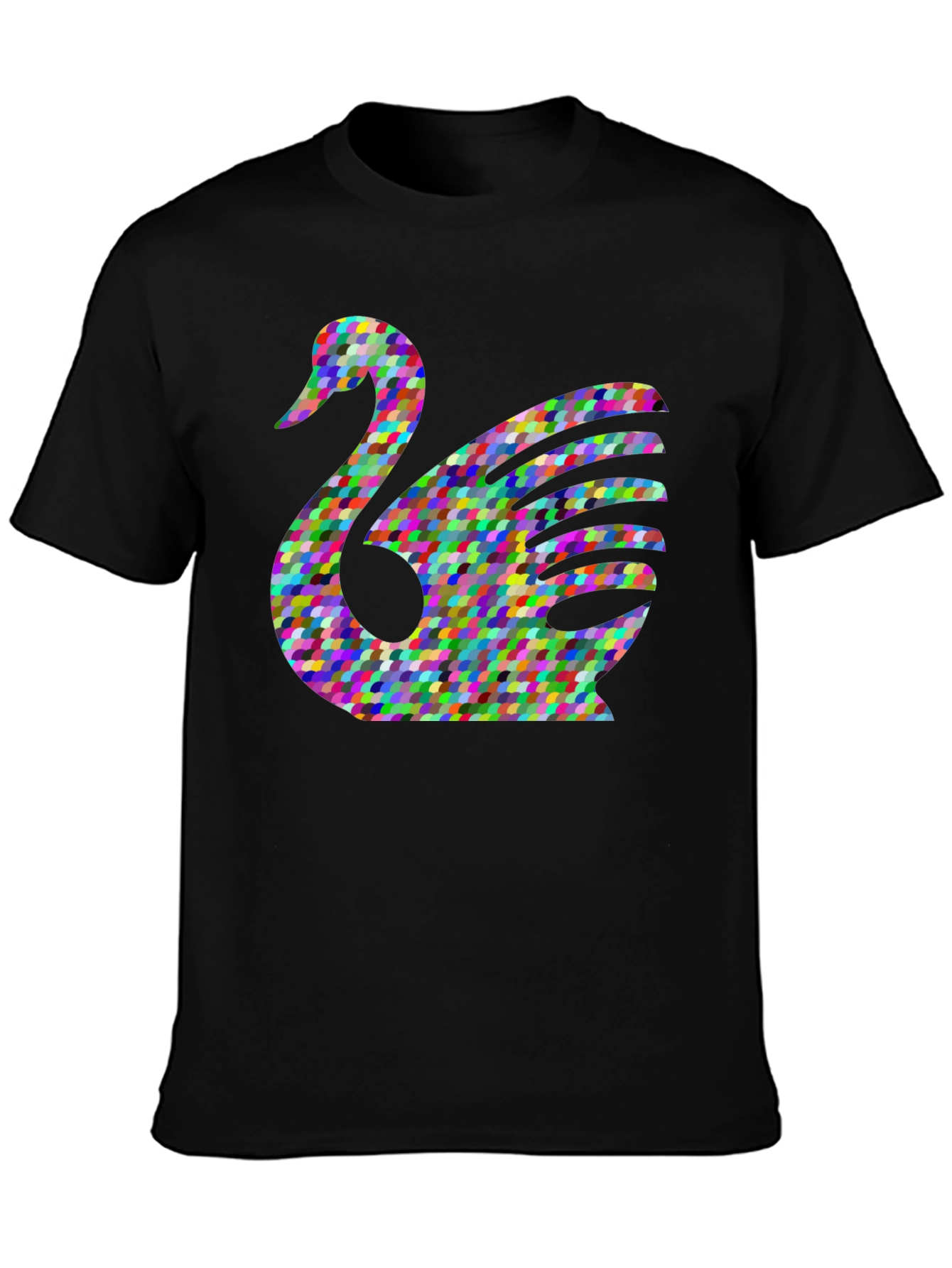 Abstract Swan Graphic T-Shirt